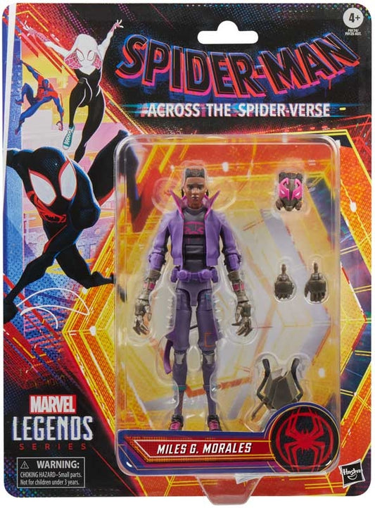 Marvel Legends Spider-Man Across The Spider-Verse Retro 6 Inch Action Figure Wave 2 - Miles G. Morales