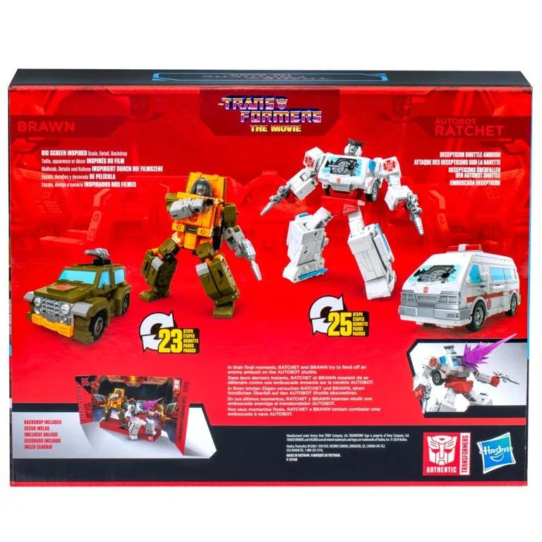 Transformers Studio Series 86 Deluxe Action Figure 2-pack - Brawn & Autobot Ratchet