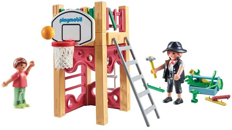 Playmobil 71475 Mylife Carpenter - Basketball Hoop