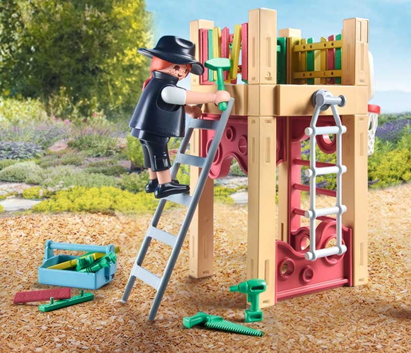 Playmobil 71475 Mylife Carpenter - Basketball Hoop