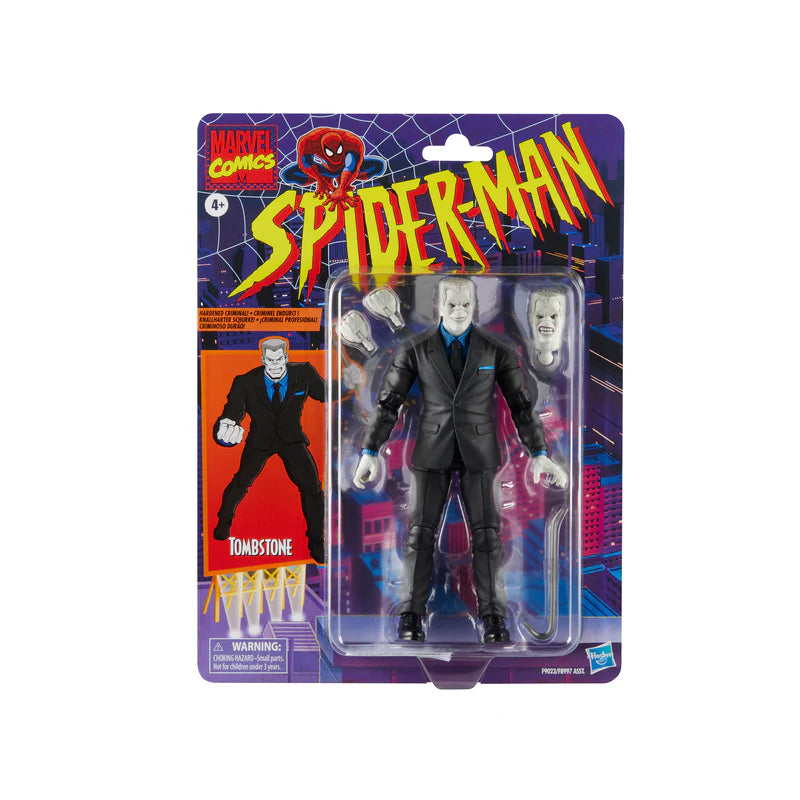 Marvel Legends 6 Inch Spider-Man Retro Action Figure Wave 4 - Tombstone Hasbro